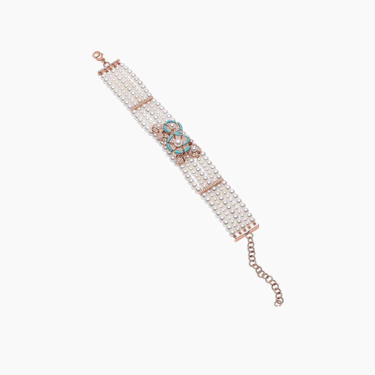 Turquoise Symphony Pearl Bracelet - Voisson
