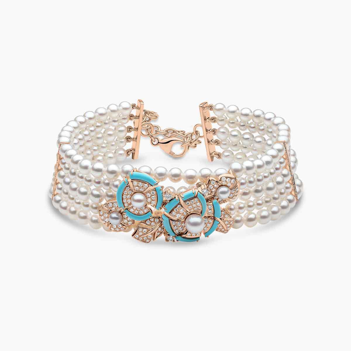 Turquoise Symphony Pearl Bracelet - Voisson