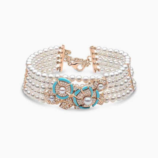Turquoise Symphony Pearl Bracelet - Voisson