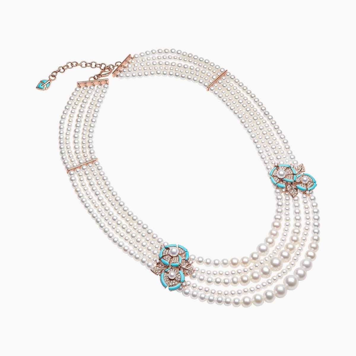 Turquoise Symphony Pearl Necklace - Voisson