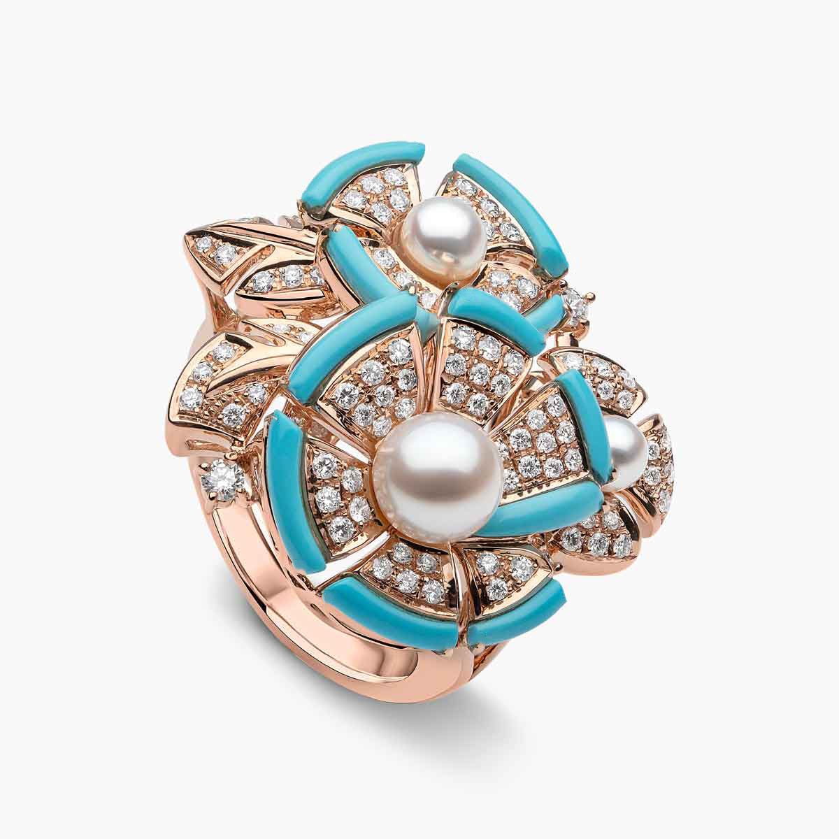 Turquoise Symphony Pearl Ring - Voisson