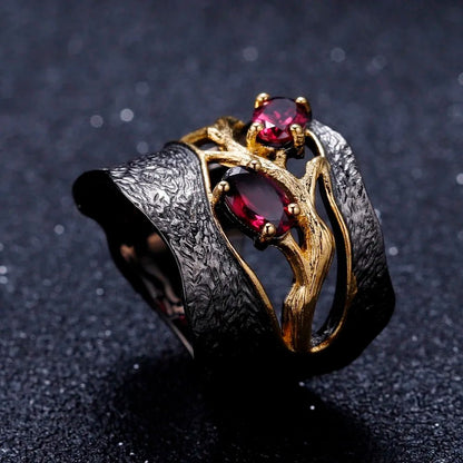 Twilight Grove 925 Silver Ring - Voisson