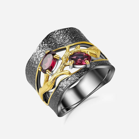 Twilight Grove 925 Silver Ring - Voisson