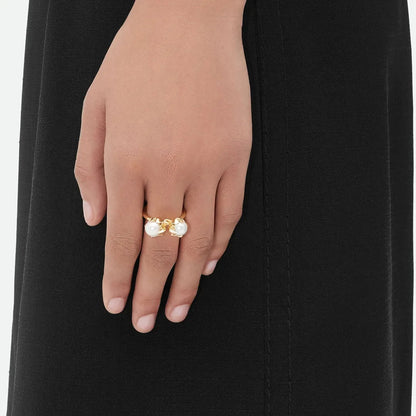 Twin Lustre Pearl Ring - Voisson
