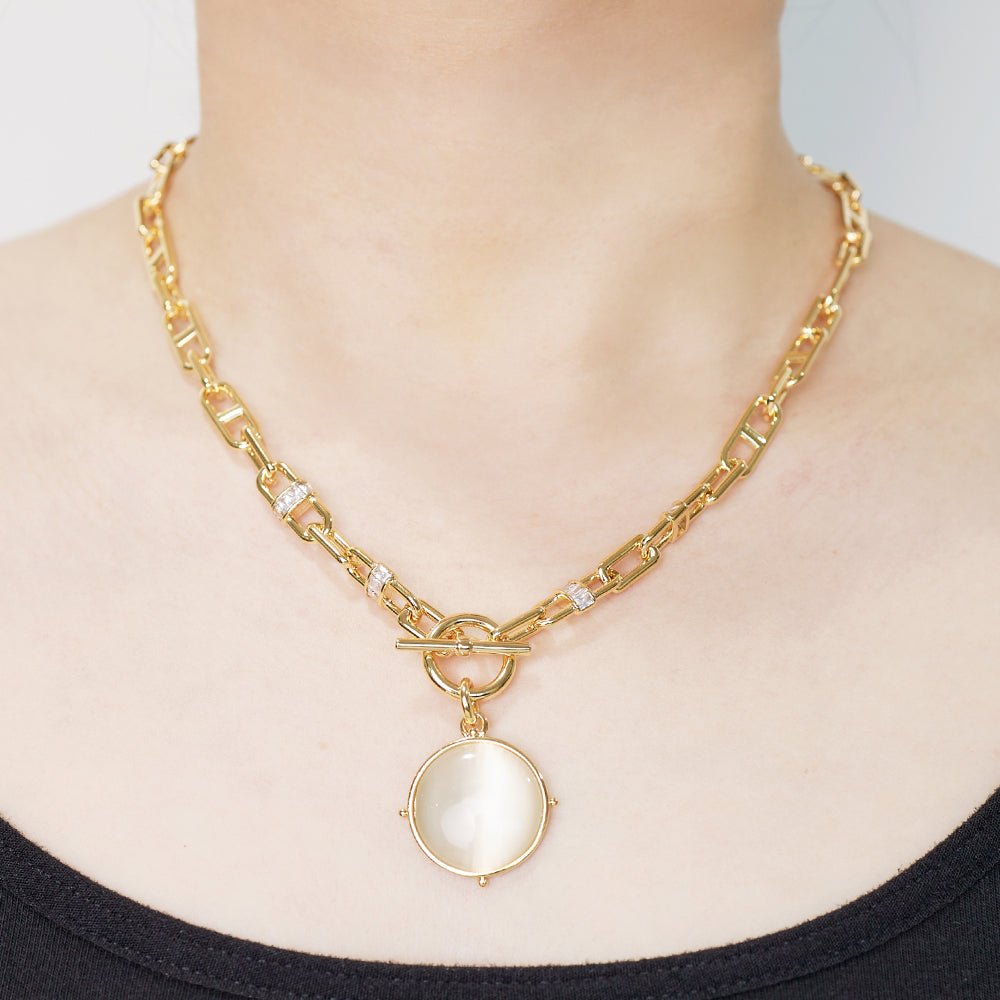 Urban Locket Link Necklace - Voisson