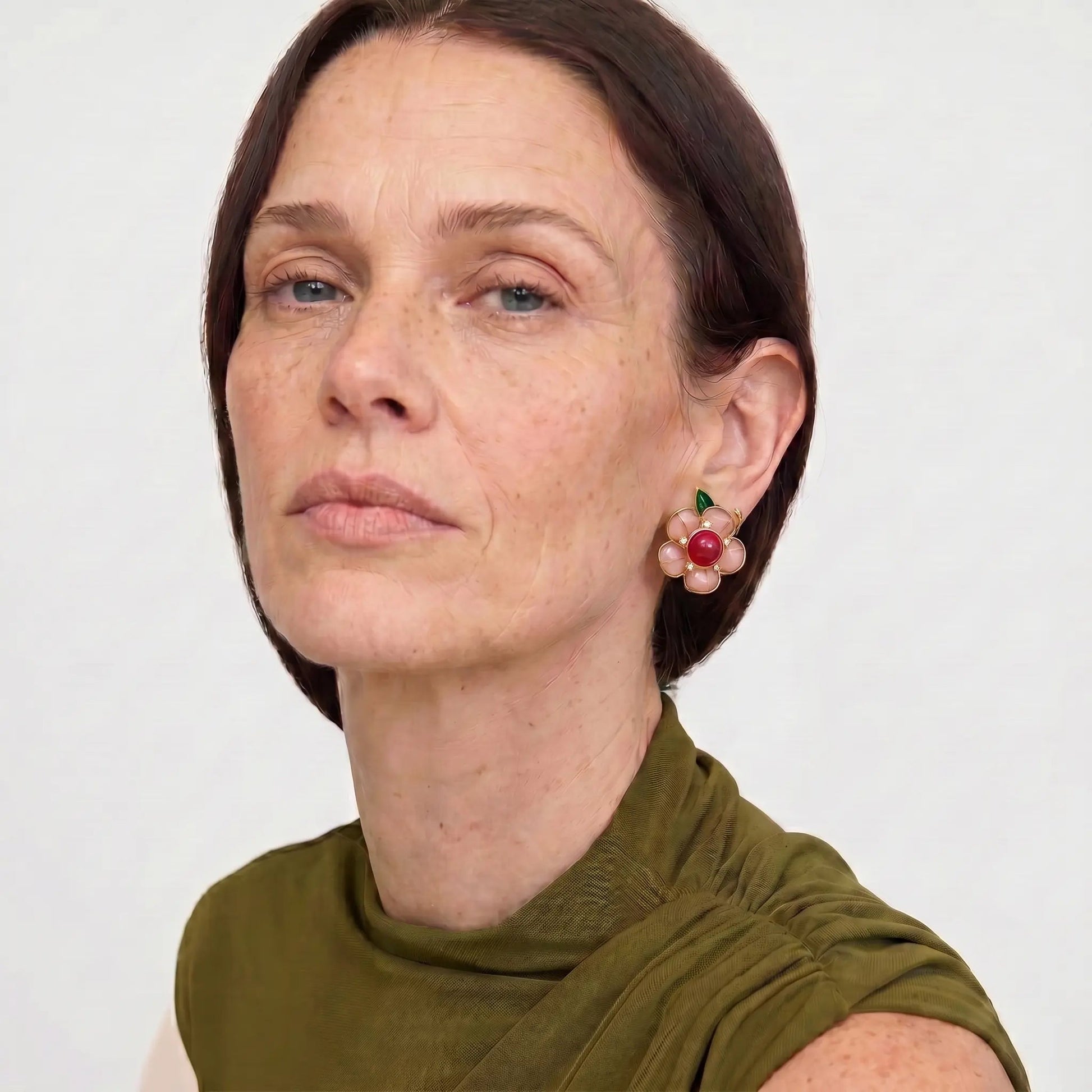Verdant Bloom Vintage Earrings - Voisson