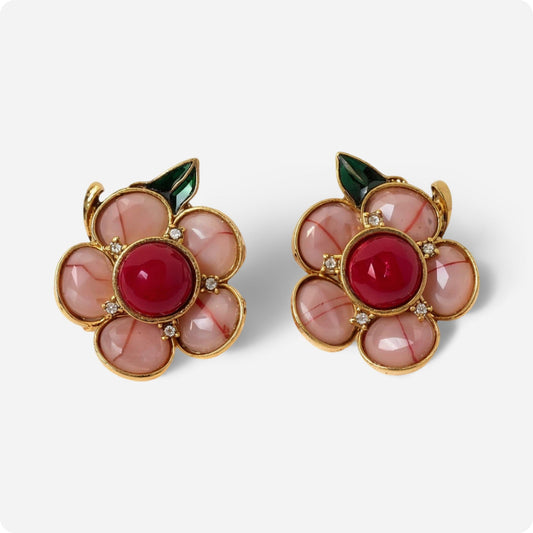 Verdant Bloom Vintage Earrings - Voisson