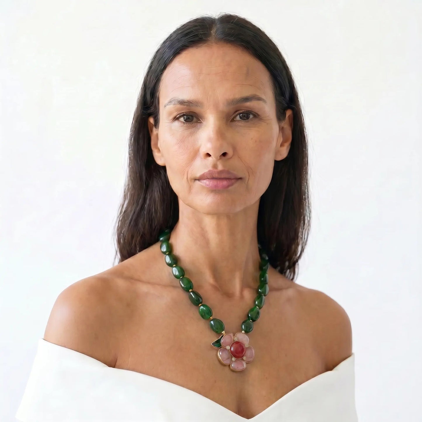 Verdant Bloom Vintage Necklace - Voisson