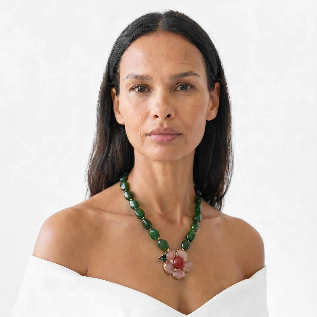 Verdant Bloom Vintage Necklace - Voisson