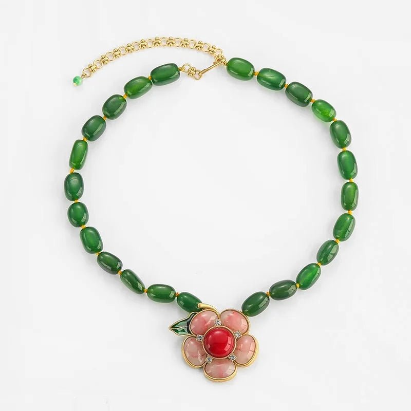 Verdant Bloom Vintage Necklace - Voisson