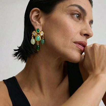 Verdant Dream Drop Earrings - Voisson
