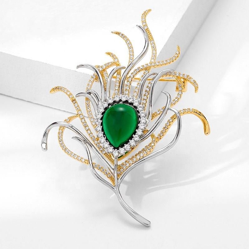 Verdant Flame Brooch - Voisson