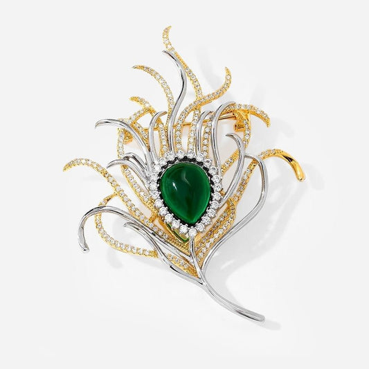 Verdant Flame Brooch - Voisson