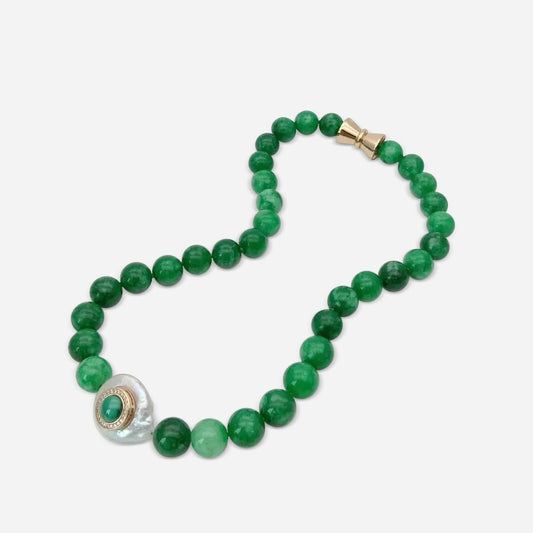 Verdant Queen Pearl Necklace - Voisson