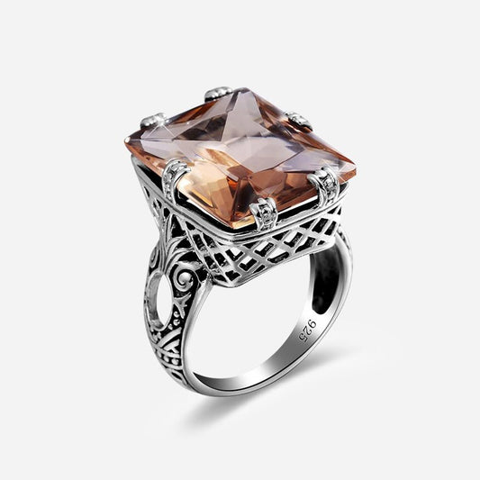 Victorian Crown 925 Silver Ring - Voisson