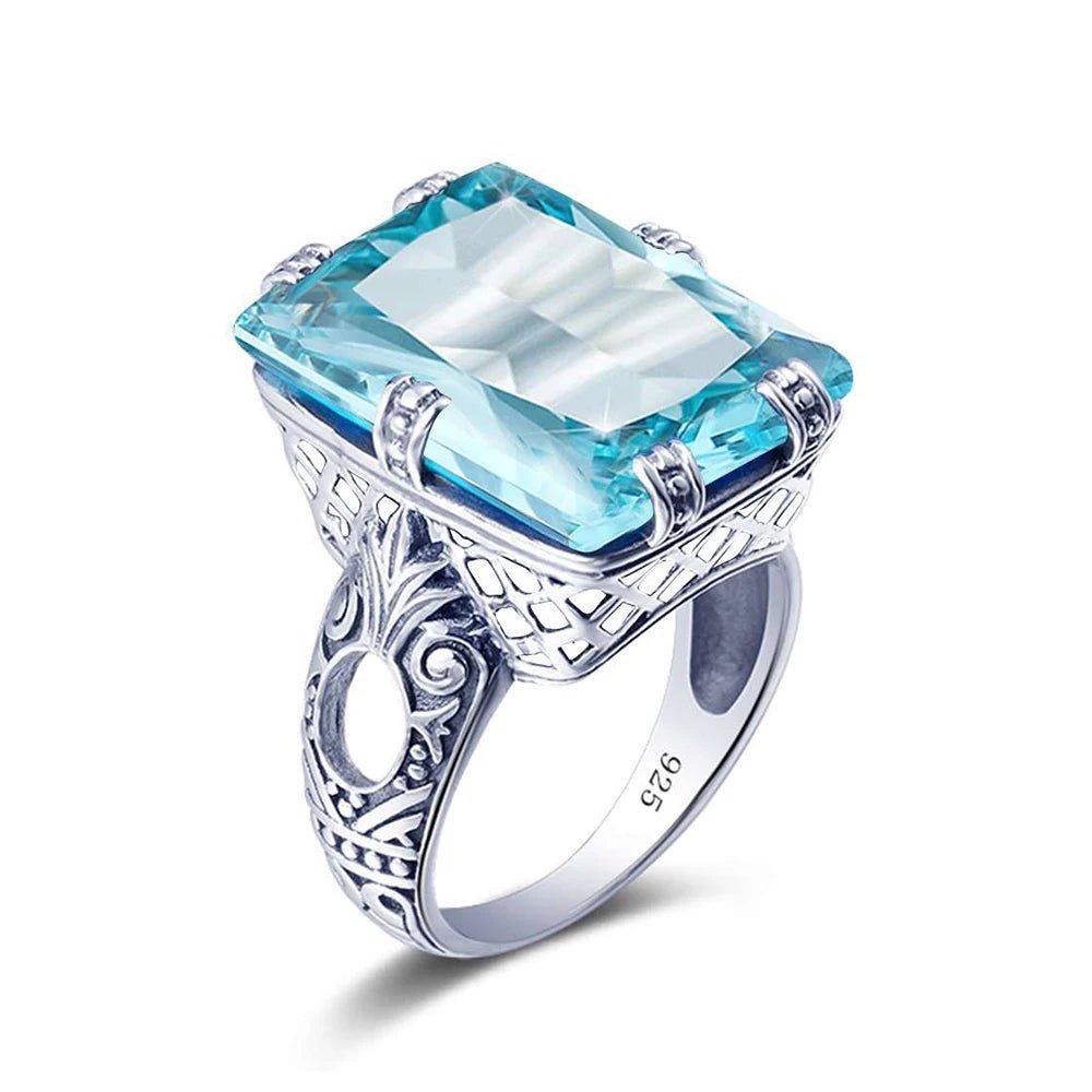 Victorian Crown 925 Silver Ring - Voisson