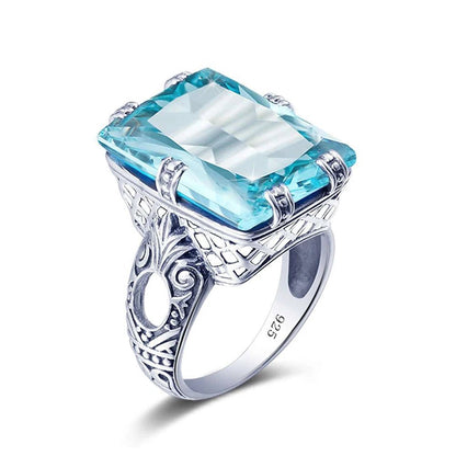 Victorian Crown 925 Silver Ring - Voisson