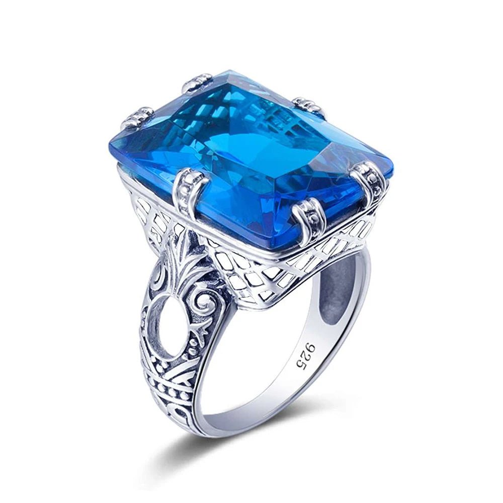 Victorian Crown 925 Silver Ring - Voisson