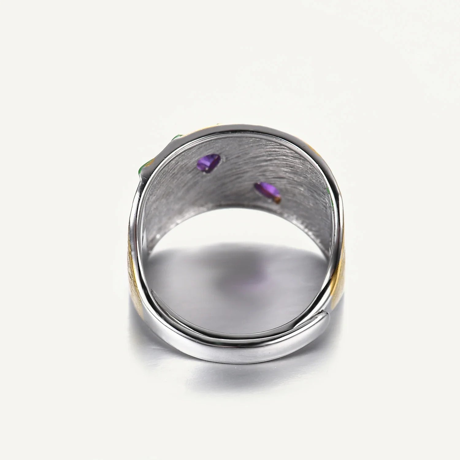 Violet Stem 925 Silver Ring - Voisson