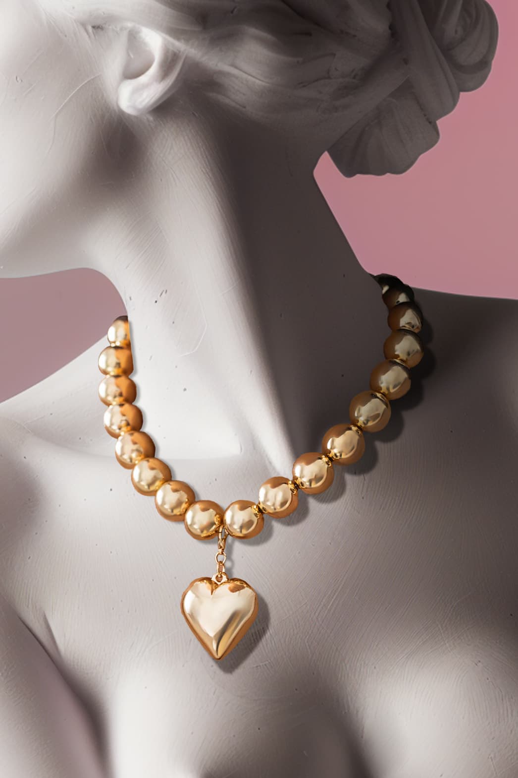 Vivify Love Heart Chunky Necklace - Voisson