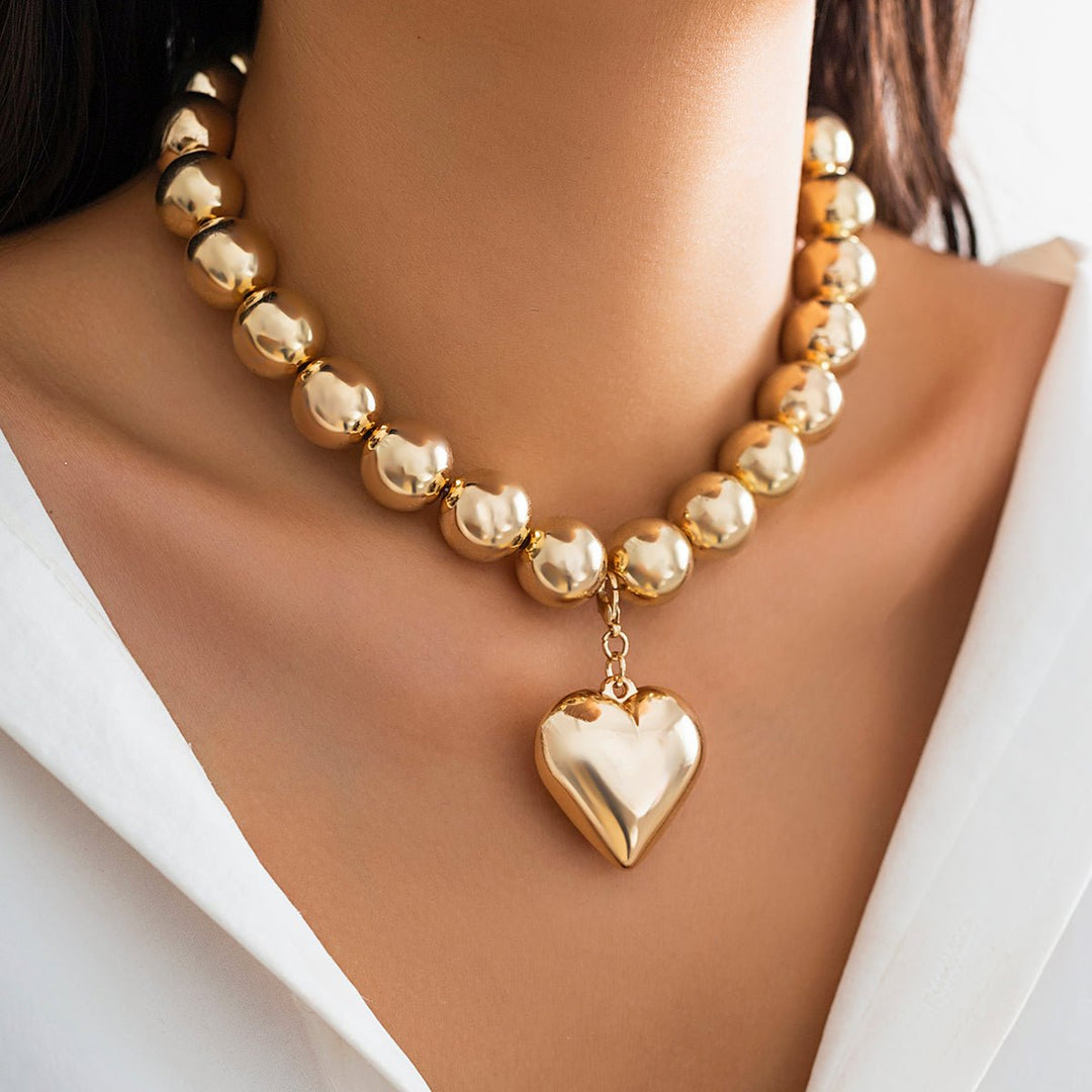 Vivify Love Heart Chunky Necklace - Voisson