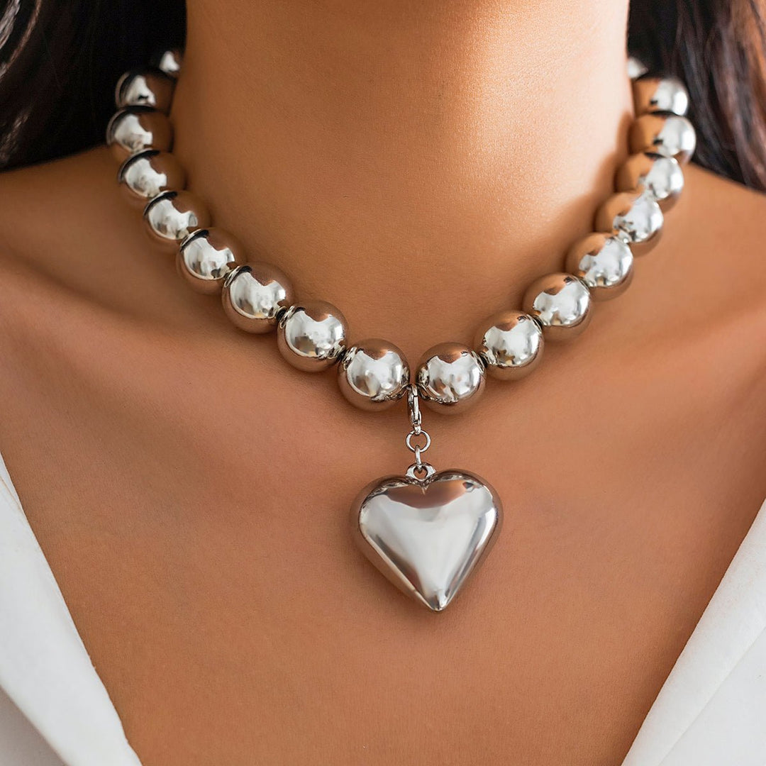 Vivify Love Heart Chunky Necklace - Voisson