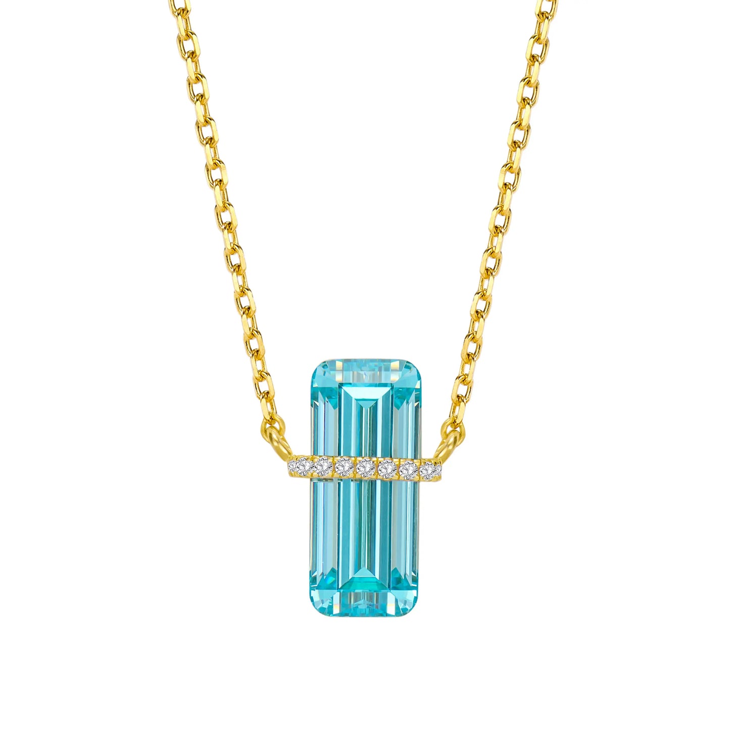 Azure Prism 925 Silver Necklace
