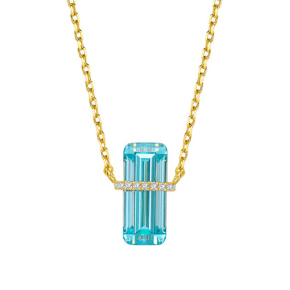 Azure Prism 925 Silver Necklace