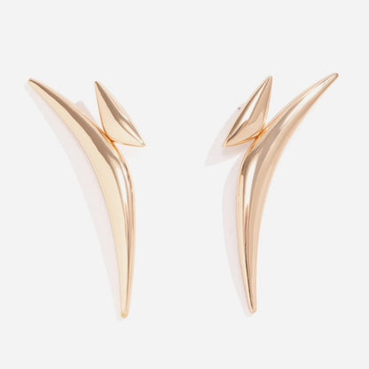 WhisperWing Exaggerated Stud Earrings - Voisson