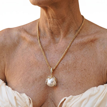 Wildflower Pearl Crown Necklace - Voisson