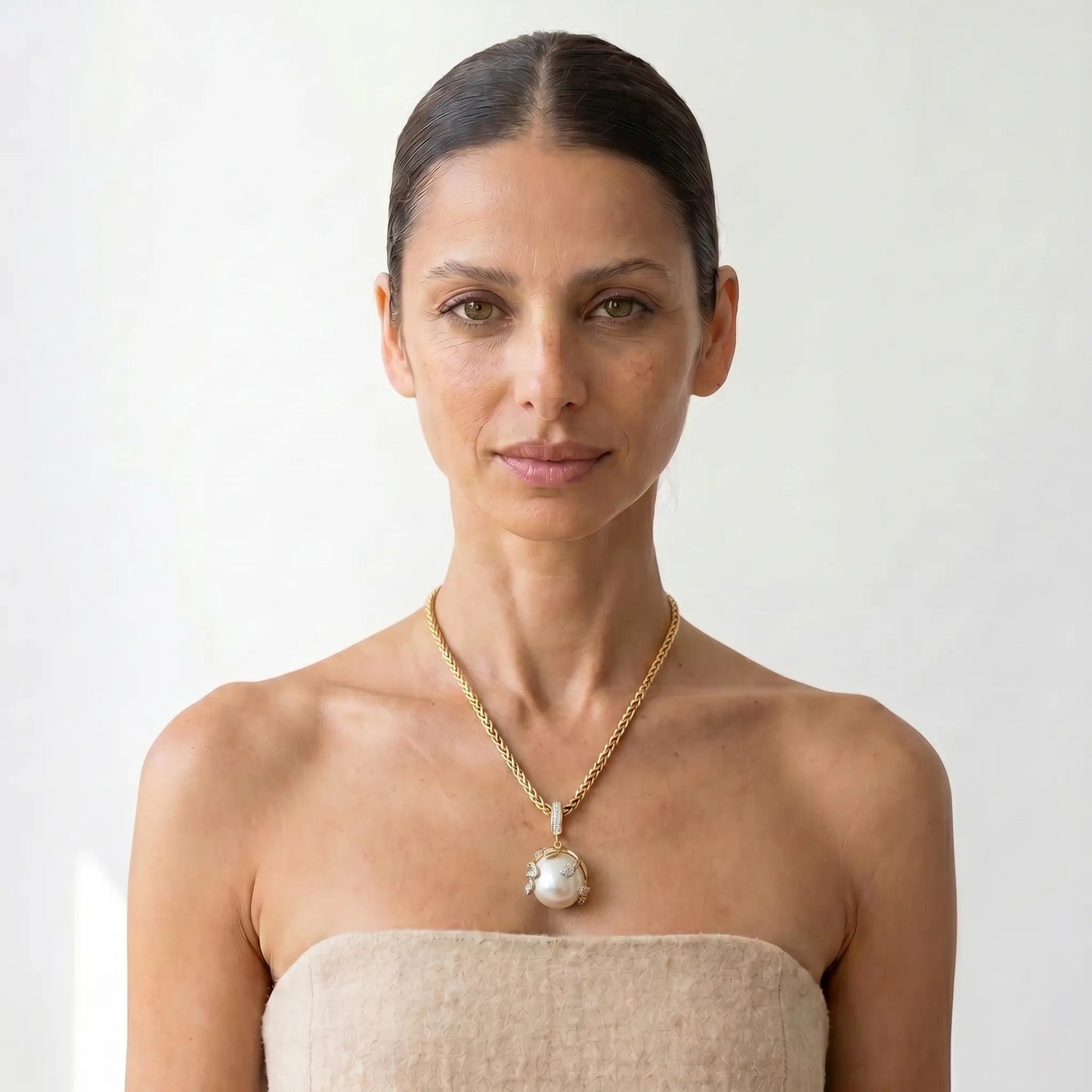 Wildflower Pearl Crown Necklace - Voisson