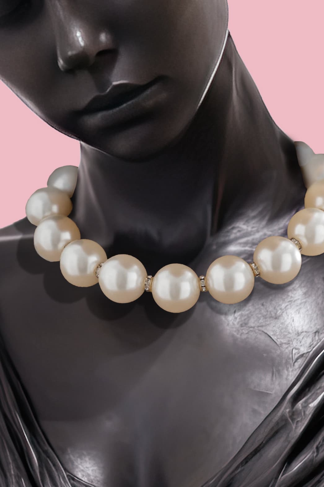 Zenith Chunky Pearl Beads Necklace - Voisson